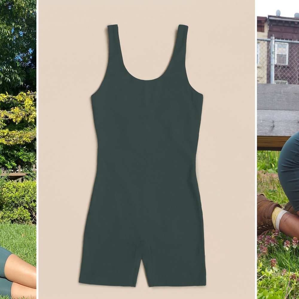 Girlfriend Collective Moss Bike Unitard